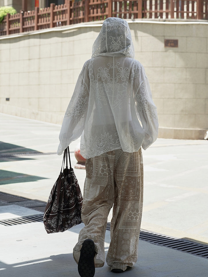 Racing Jacquard Sheer Hoodie_BDHL7628