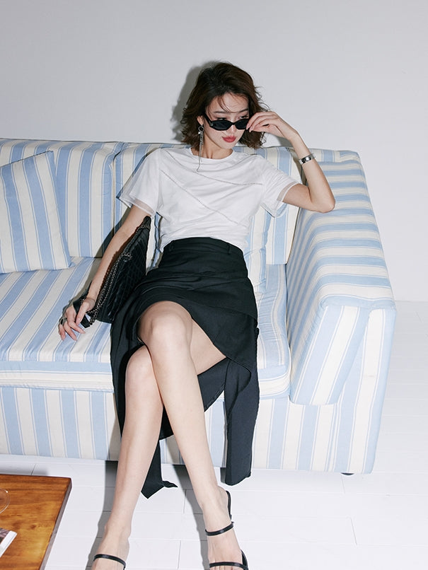 Hollow Mesh Faux-Style T-Shirt_BDHL7539