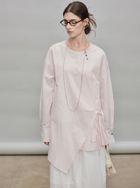 Asymmetric Shirt Or Straight Tube Skirt_BDHL7277