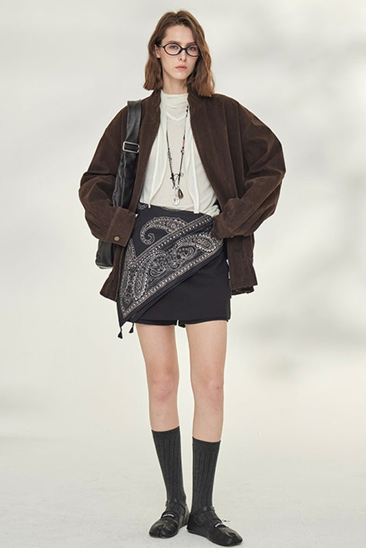 Retro Suede Brown Jacket_BDHL7738
