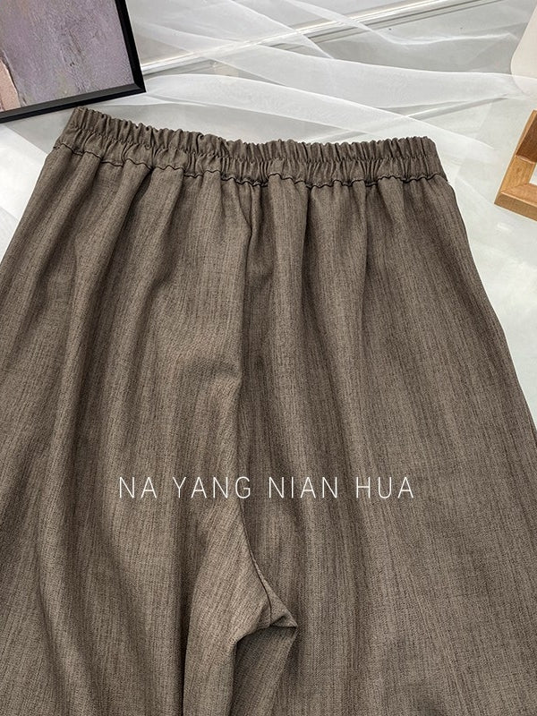 Retro Drape Pleated Pants_BDHL7818