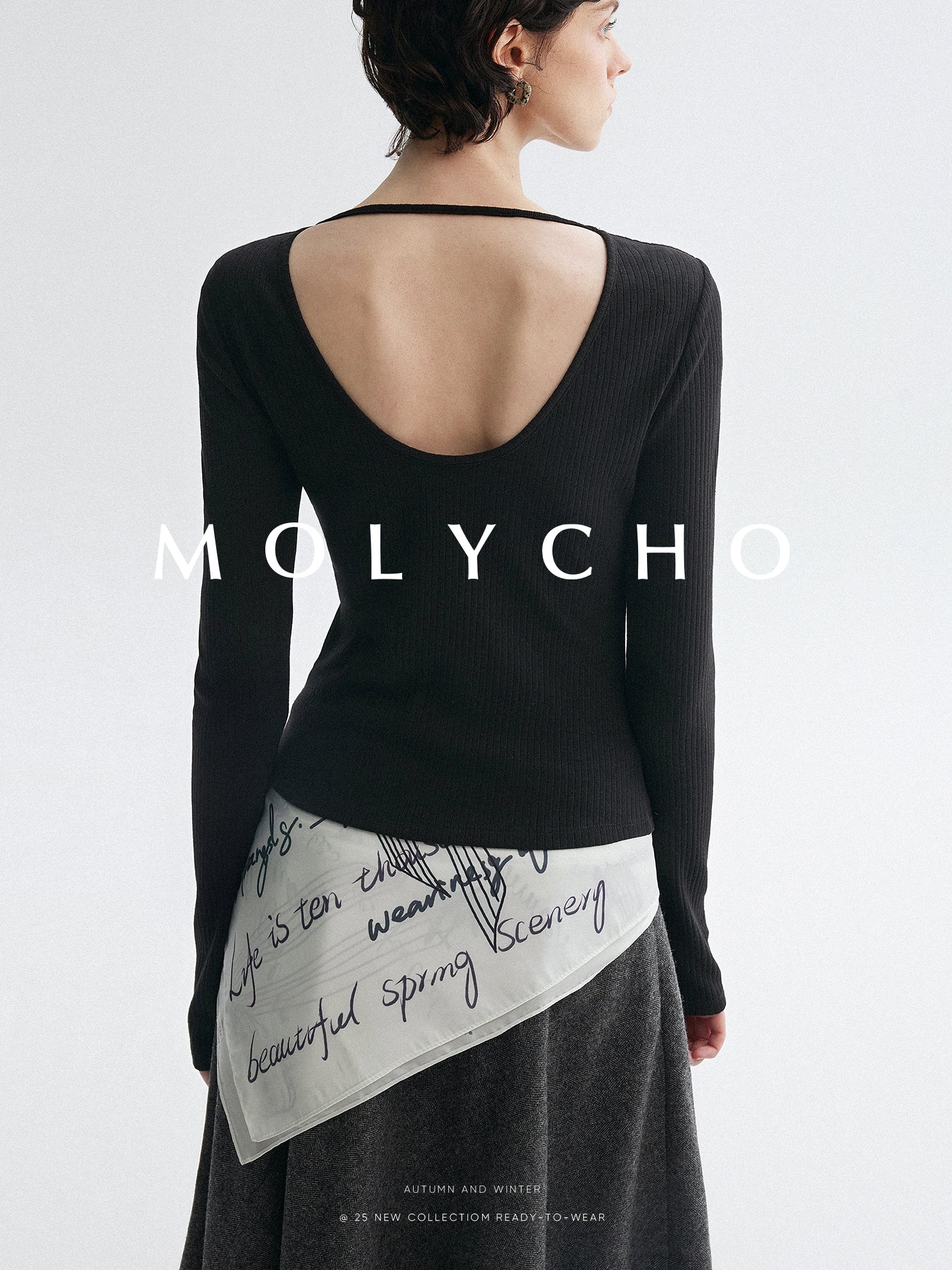 U型鏤空針織上衣_BDHL7952