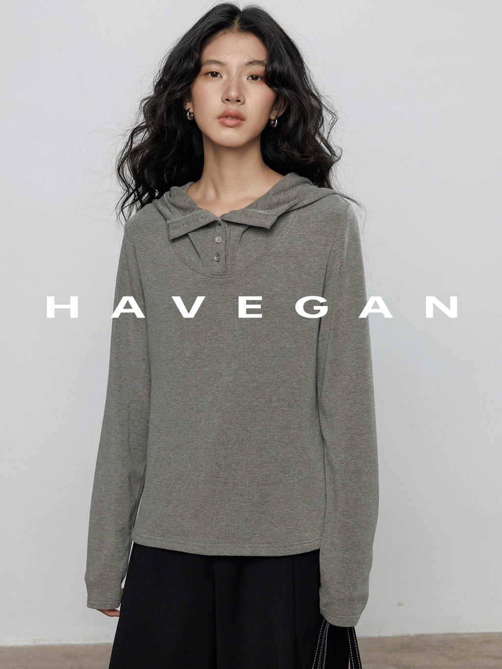 連帽長袖針織衫_BDHL7898