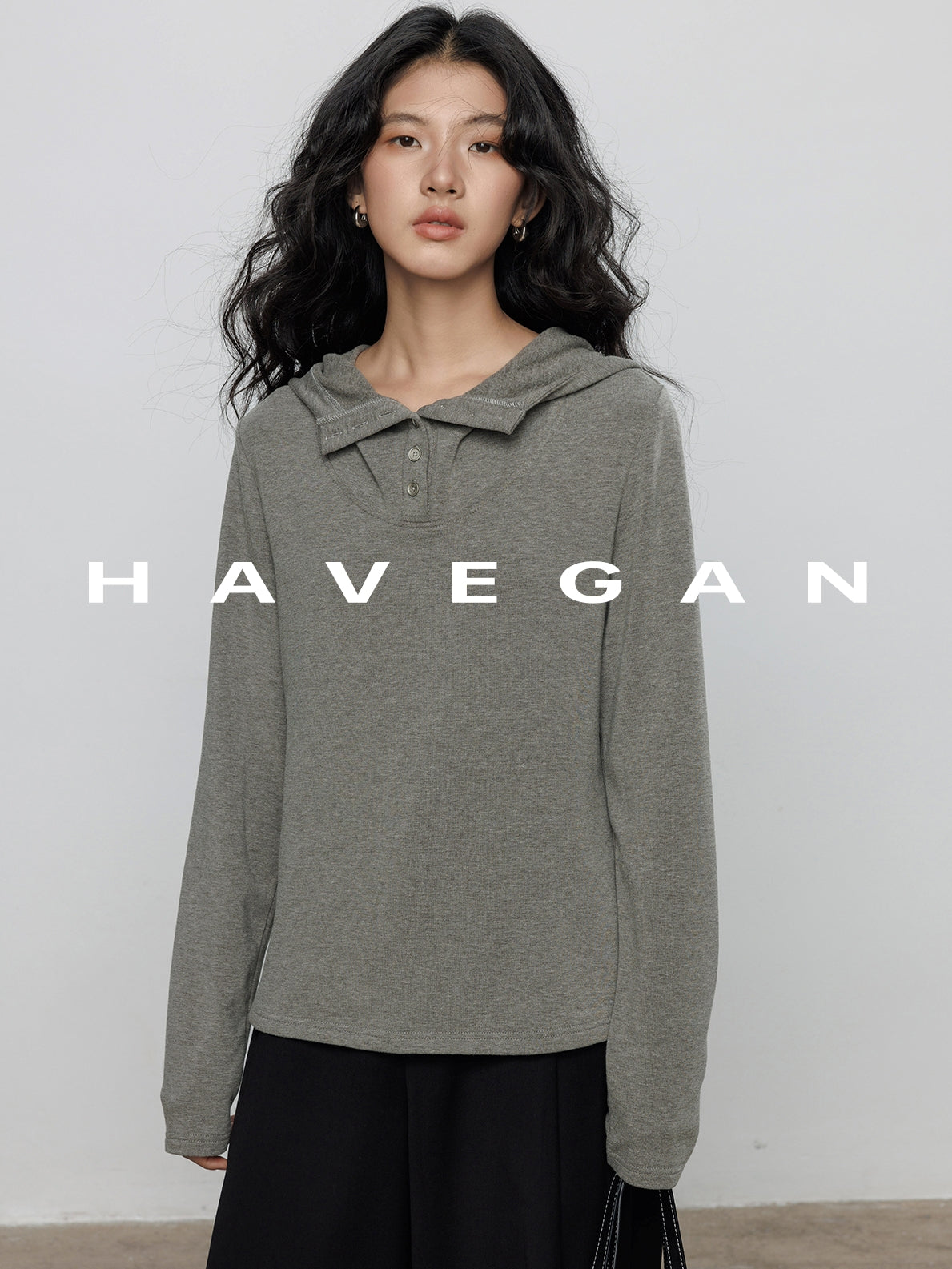 連帽長袖針織衫_BDHL7898