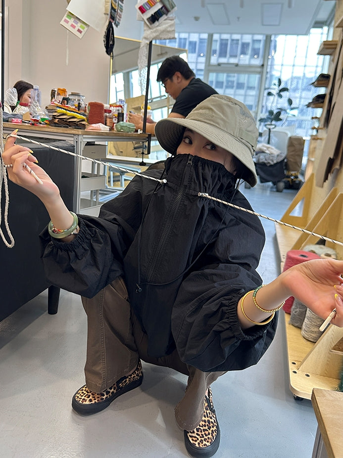 String Collar Short Length Jacket_BDHL7251