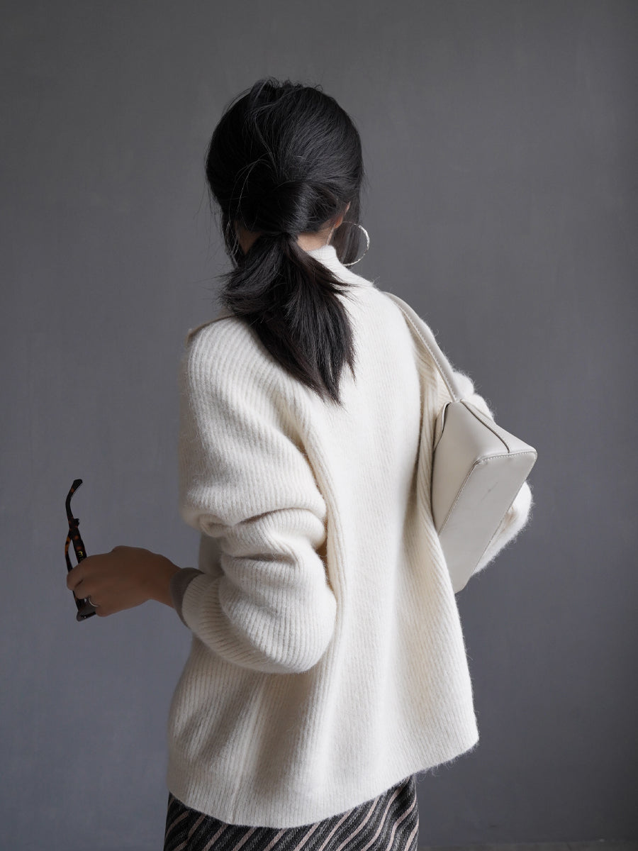 Zip-Up Knitted Cardigan_BDHL7935