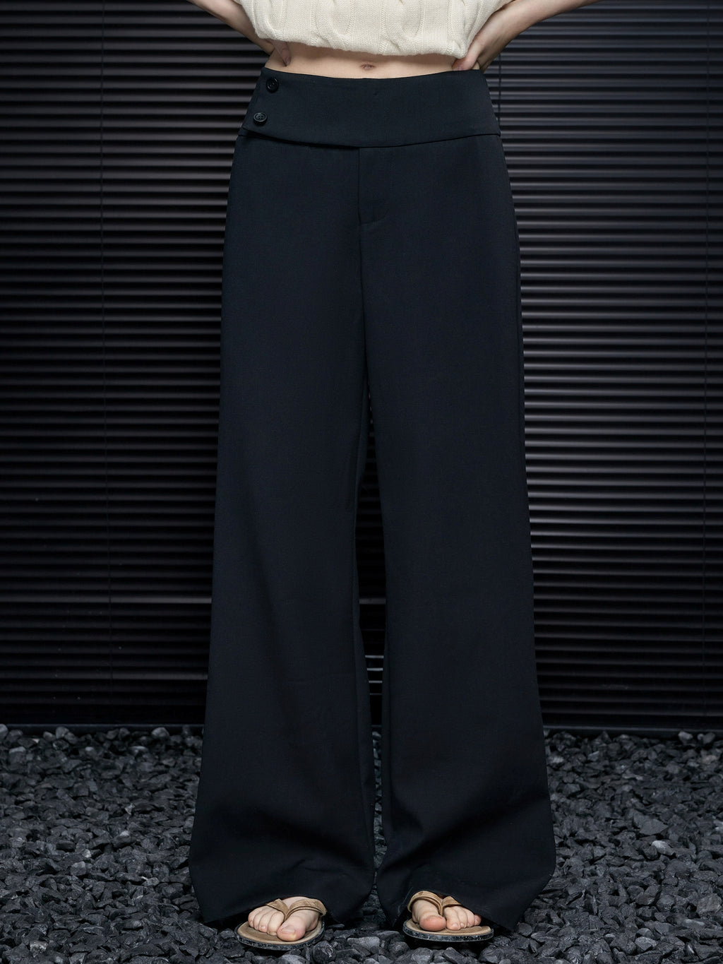 寬腿直筒褲_BDHL8073