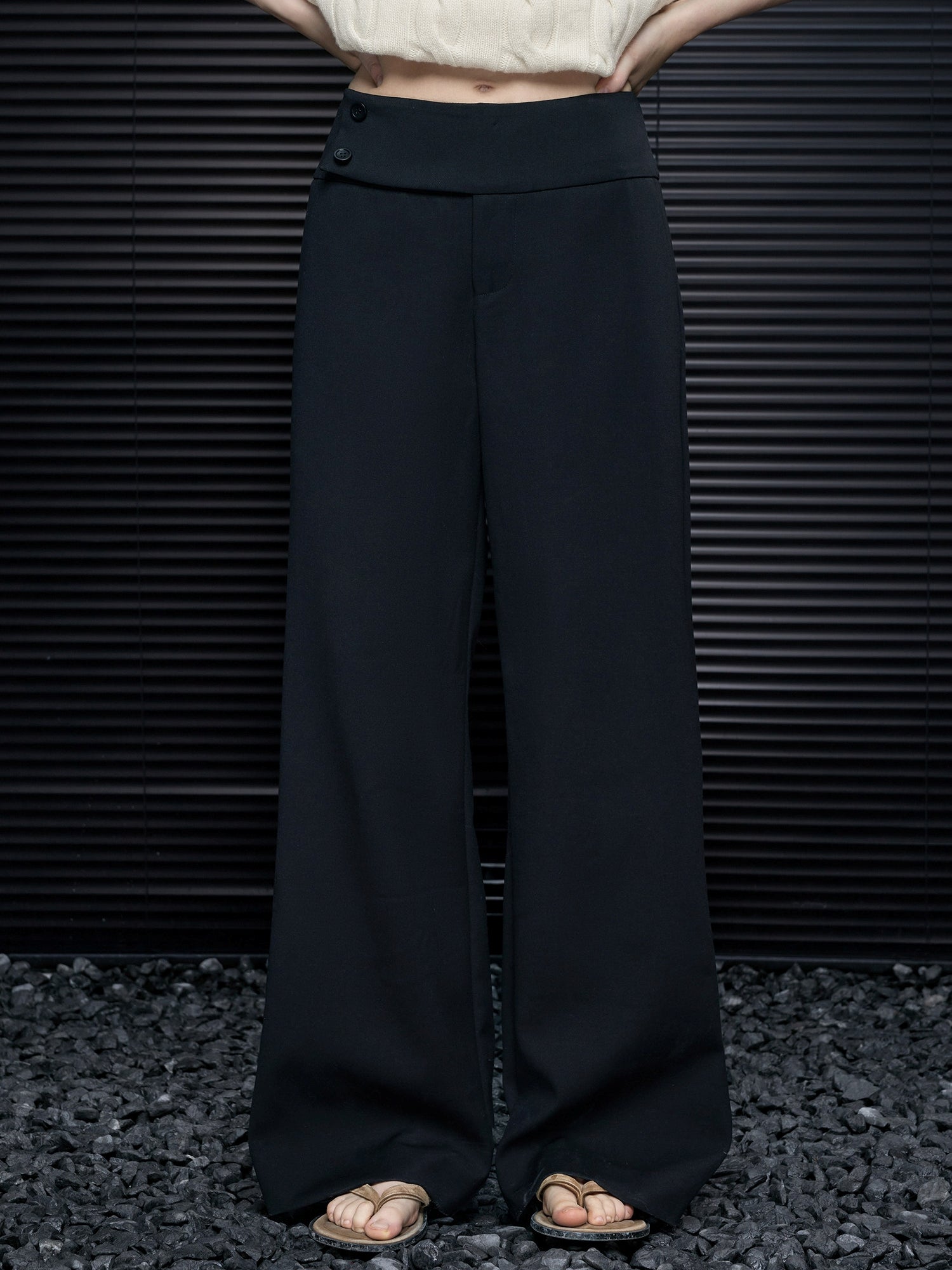 寬腿直筒褲_BDHL8073