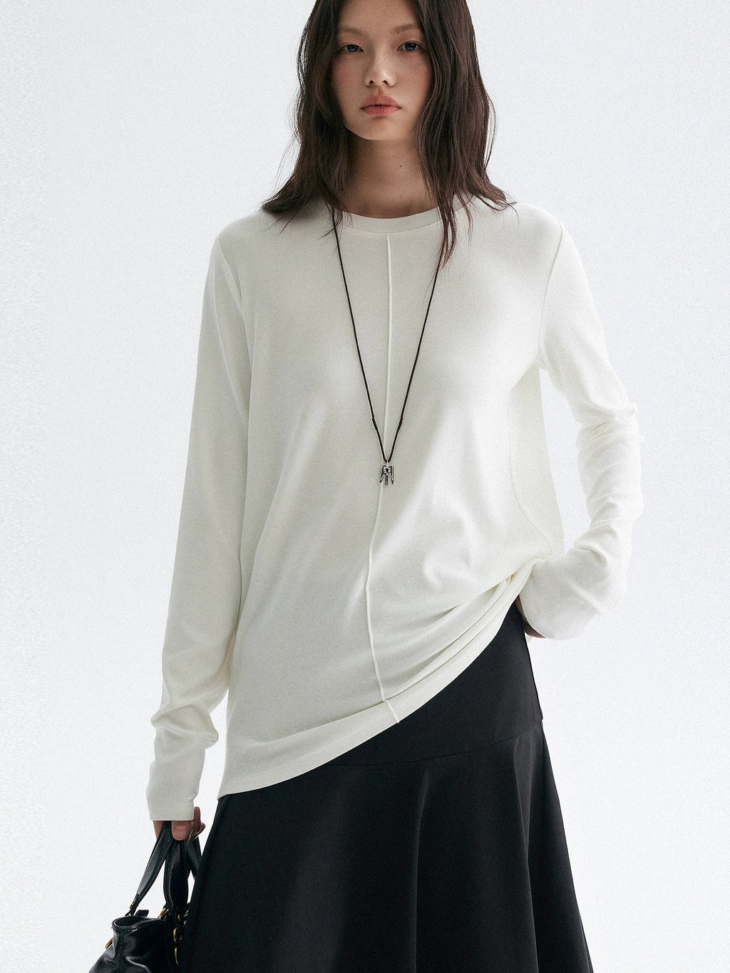 寬鬆白色上衣_BDHL7943
