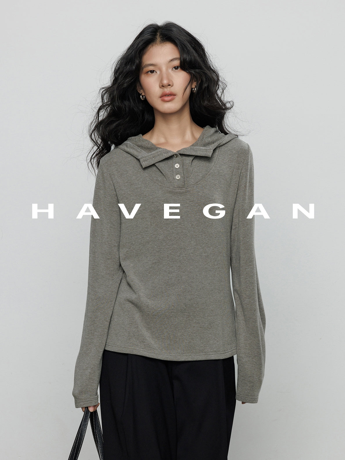 連帽長袖針織衫_BDHL7898