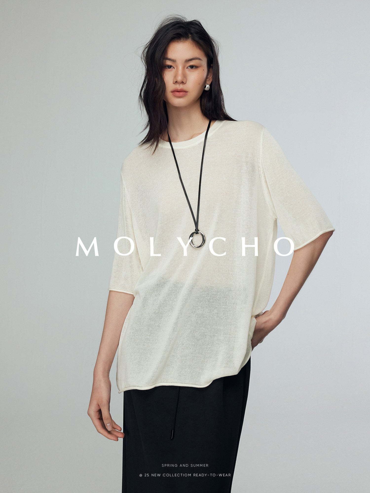 Loose-Fitting Sheer T-Shirt_BDHL7396