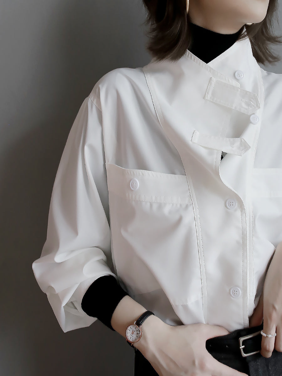 Work Style Collar Design Shirt_BDHL6508