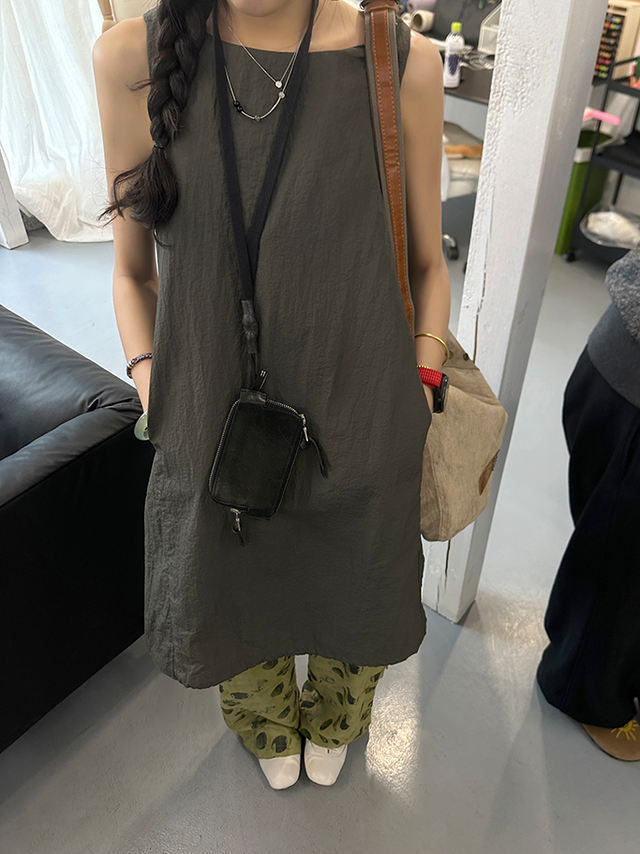 Bud Hem Sleeveless Dress_BDHL7254