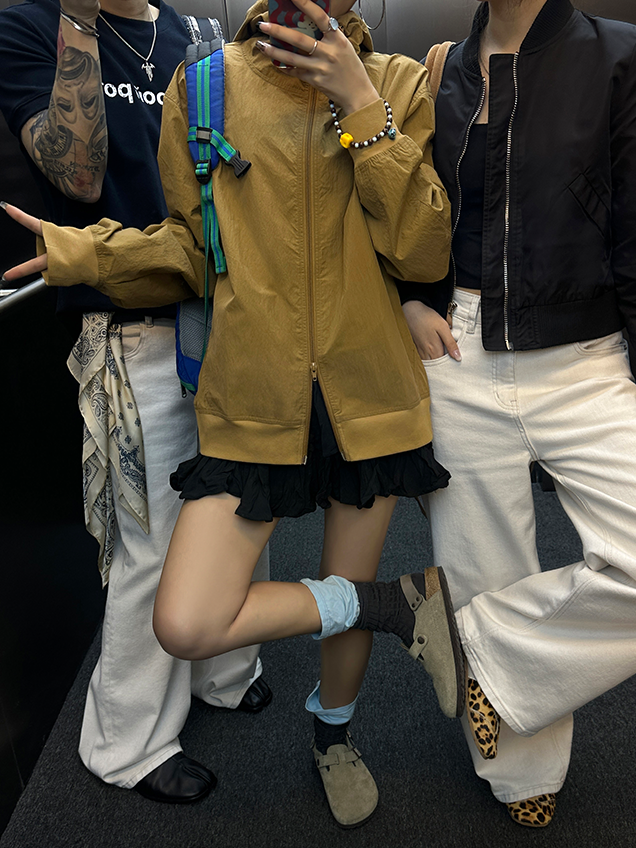 Hooded Loose Small Jacket_BDHL7166