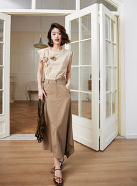 One-Shoulder Strap Skirt_BDHL6253