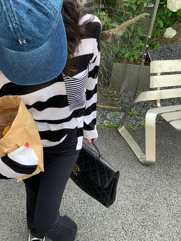 高腰彈力喇叭褲_BDHL8057