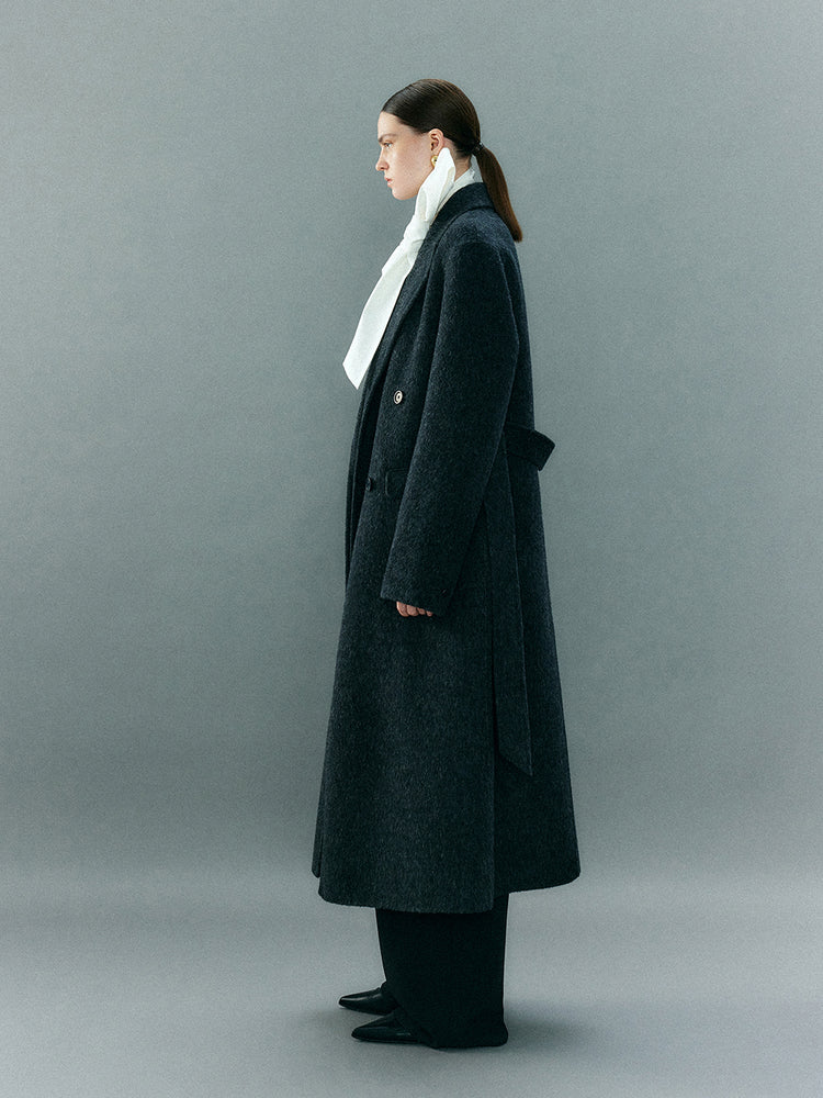 Double-sided minimalist style coat_BDHL5378