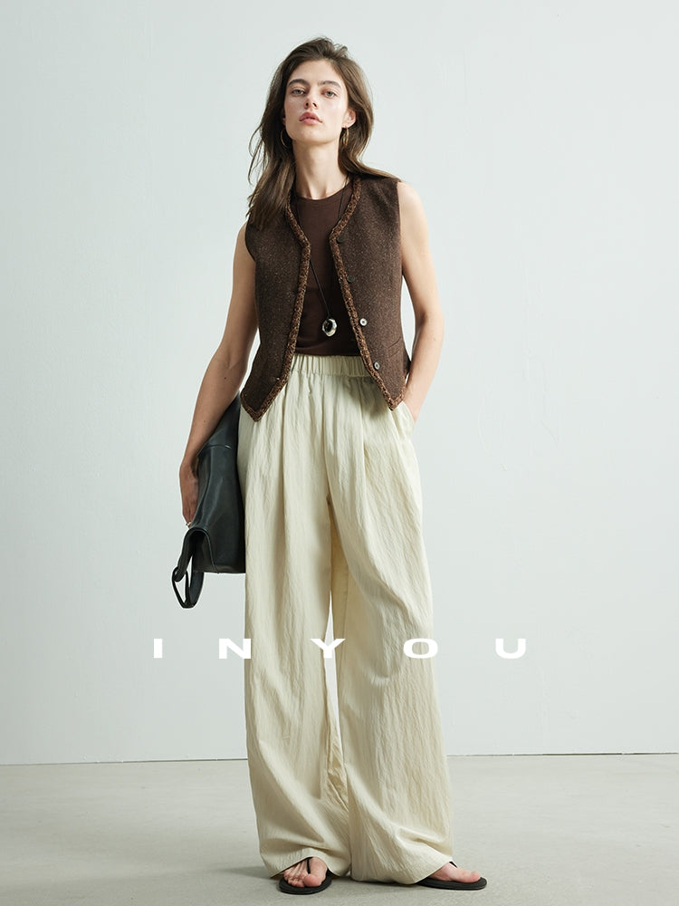 High-Waisted Draped Mop Pants_BDHL7135