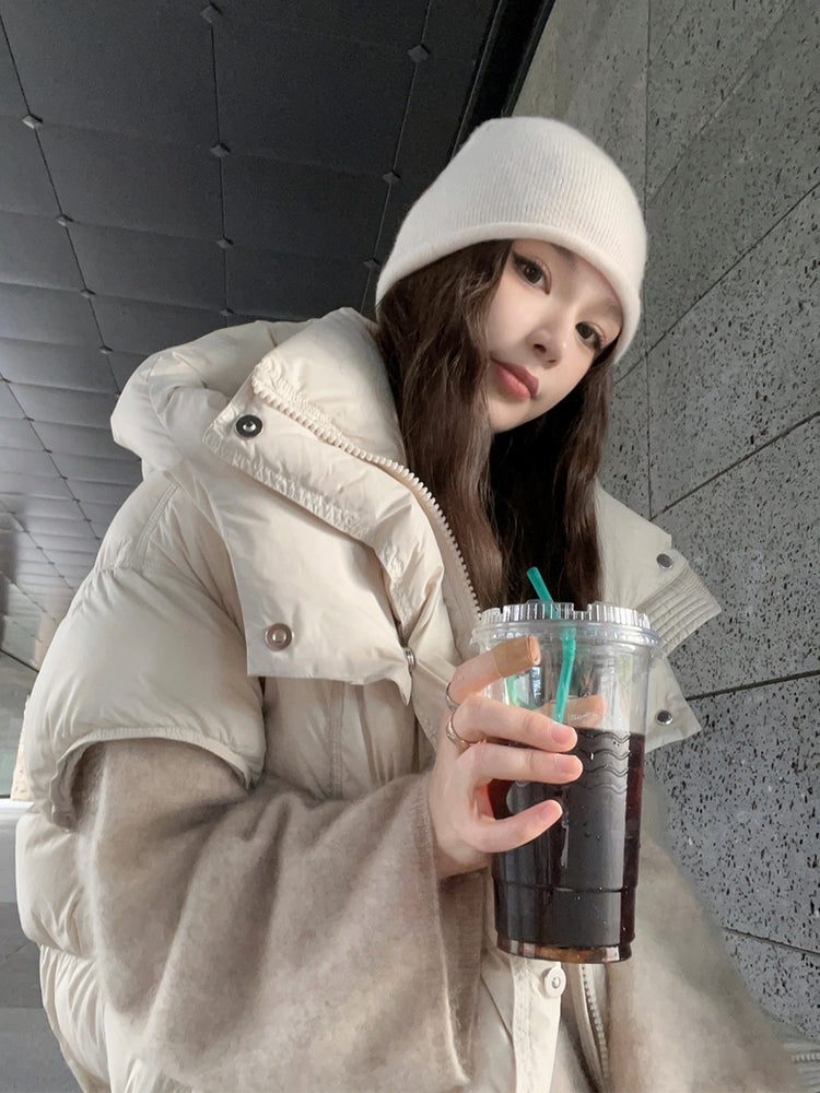 Hooded Down Vest Jacket_BDHL8012