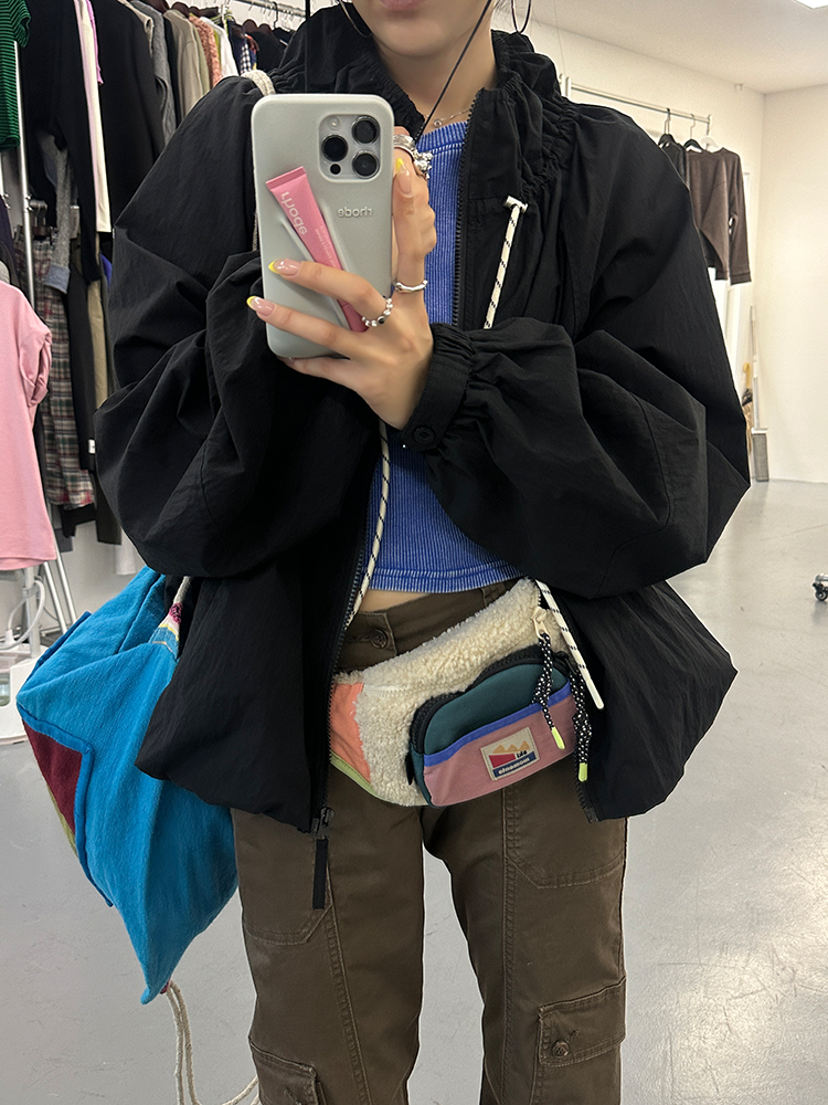 String Collar Short Length Jacket_BDHL7251