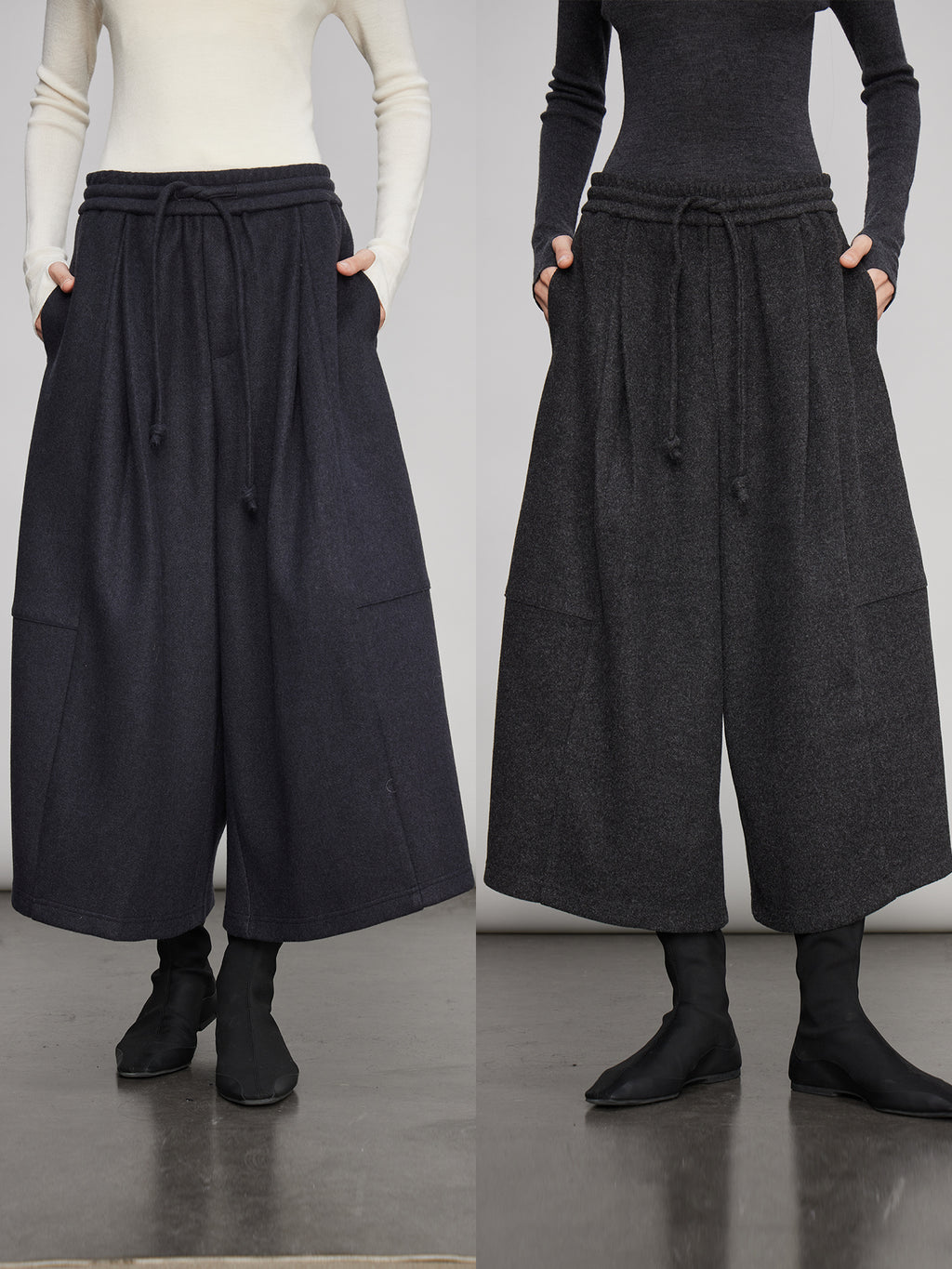 Drape Round Carrot Pants_BDHL7991