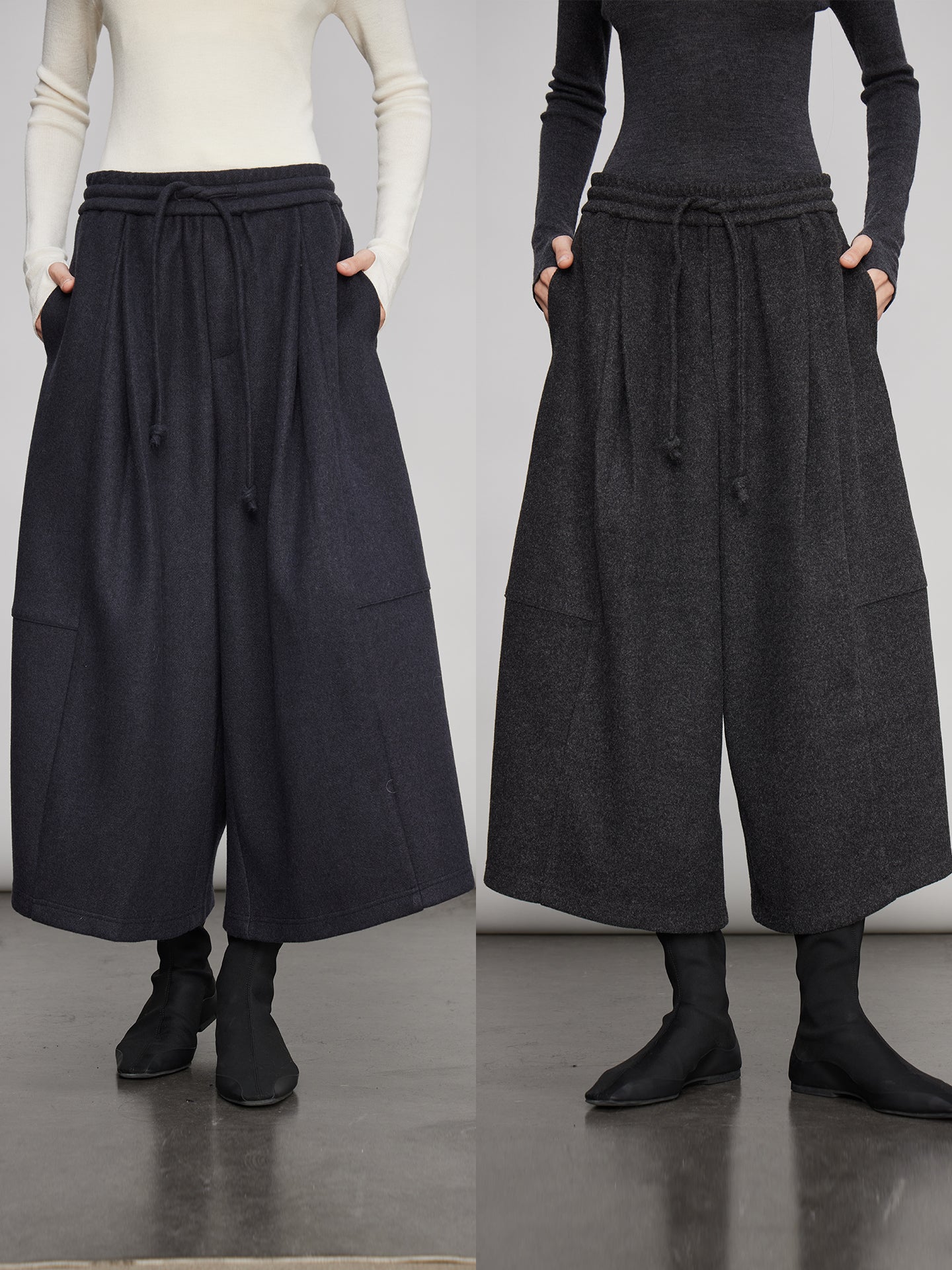 Drape Round Carrot Pants_BDHL7991