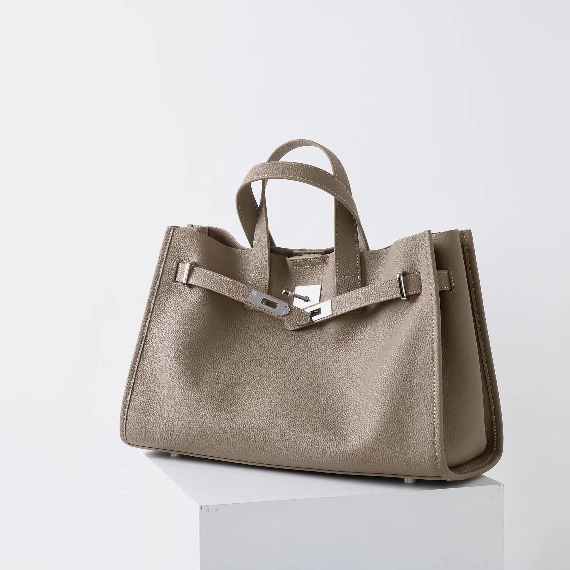 Genuine Leather Large Capacity Tote Bag_BDHL8190
