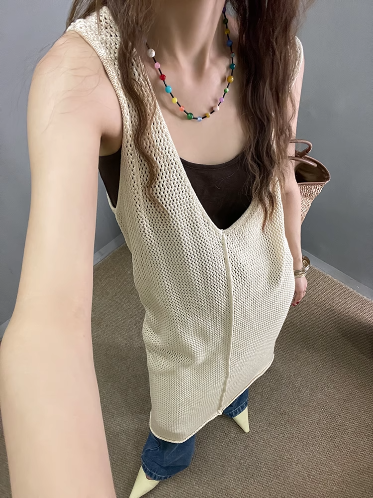 Mesh Sleeveless Dress_BDHL7405