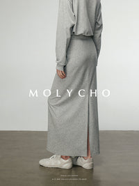 Collared Sweatshirt Or Long Skirt_BDHL6883