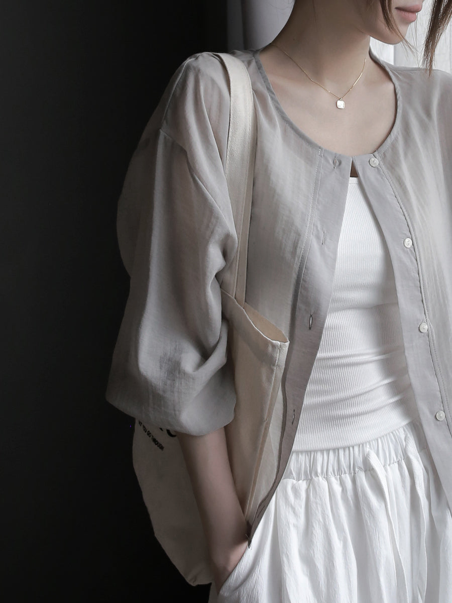 Thin Drawstring Wide Pants_BDHL7580