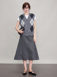 Vertical Cut A-Line Umbrella Skirt_BDHL6689