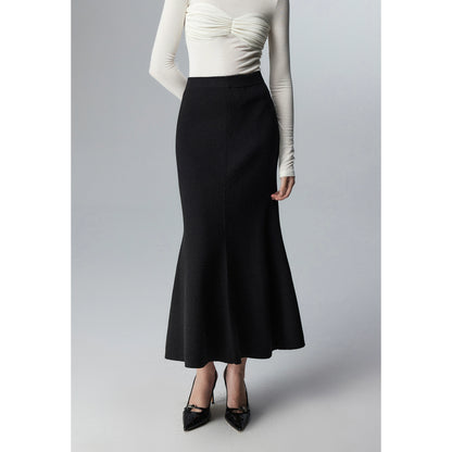 Elegant High Waist Knitted Skirt_BDHL5376