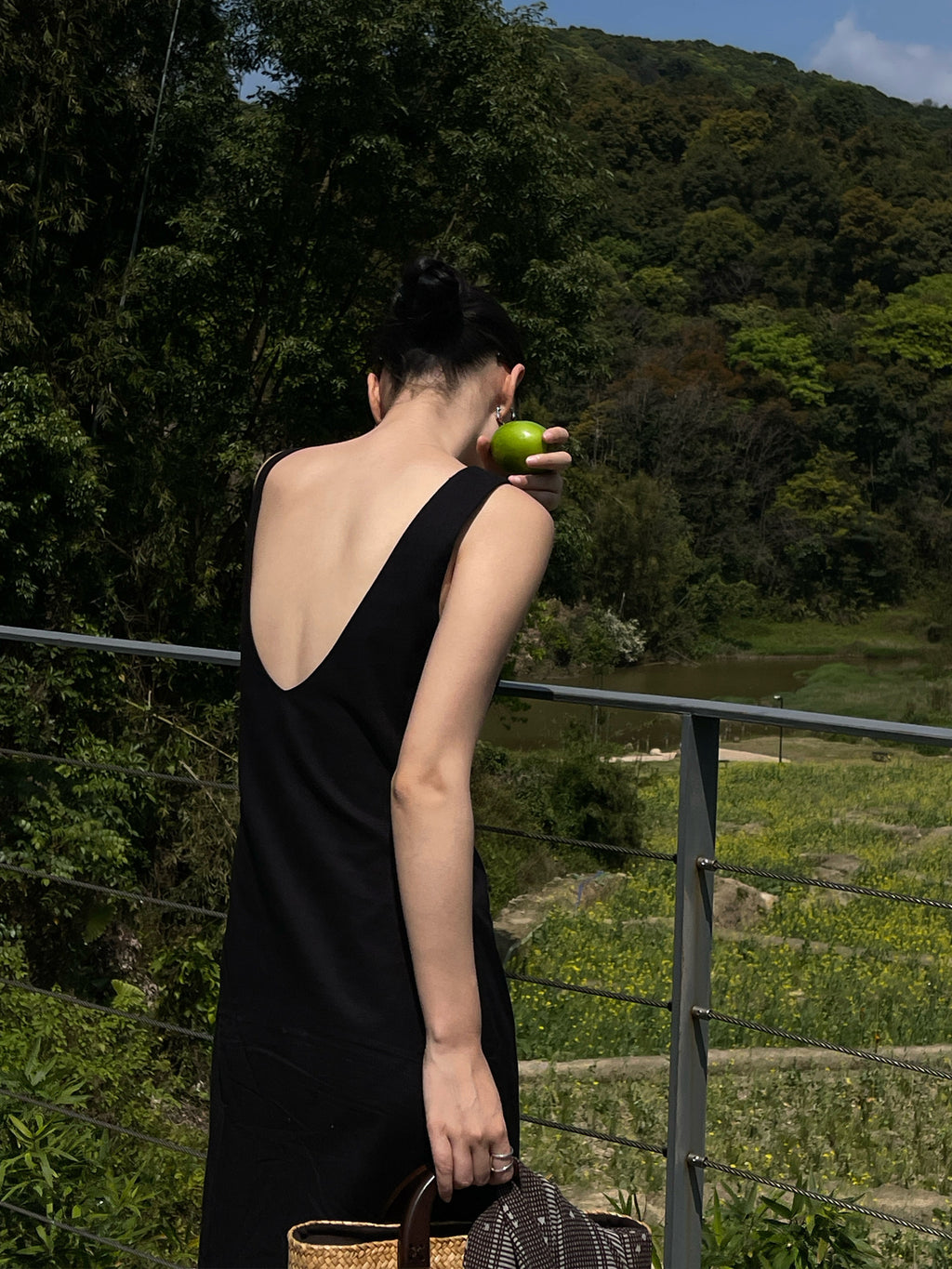 Deep V-Back Sleeveless Maxi Dress_BDHL8294