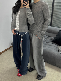 Unisex Thick Loose Sweat Pants_BDHL6646