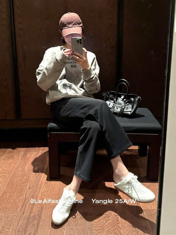 Black Straight Jeans_BDHL7843