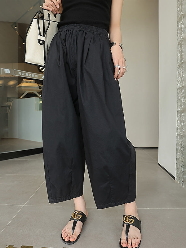 Elastic Waist Balloon Pants_BDHL7514