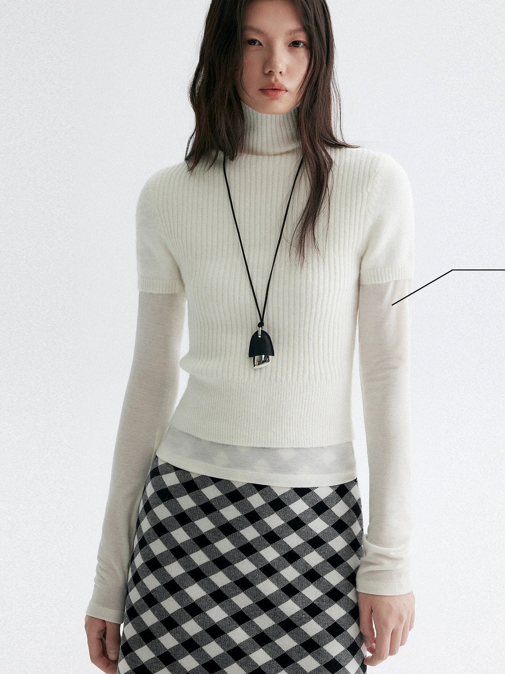 高領短針織上衣_BDHL7948