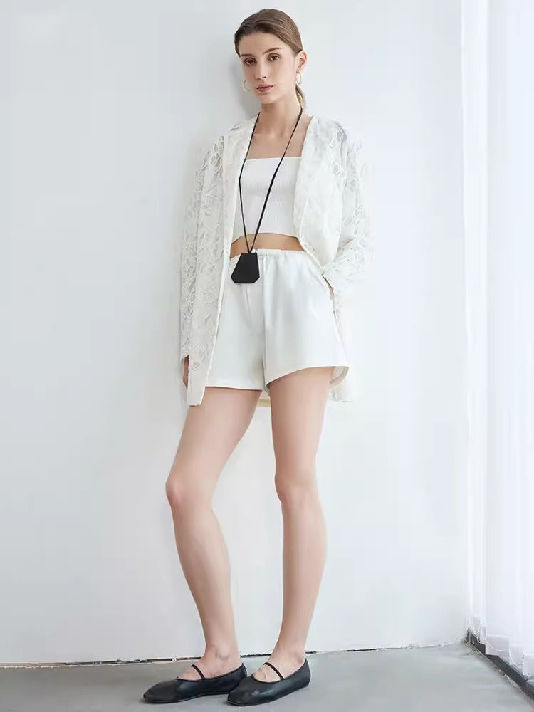 A-Line Slim Wide Shorts_BDHL6146