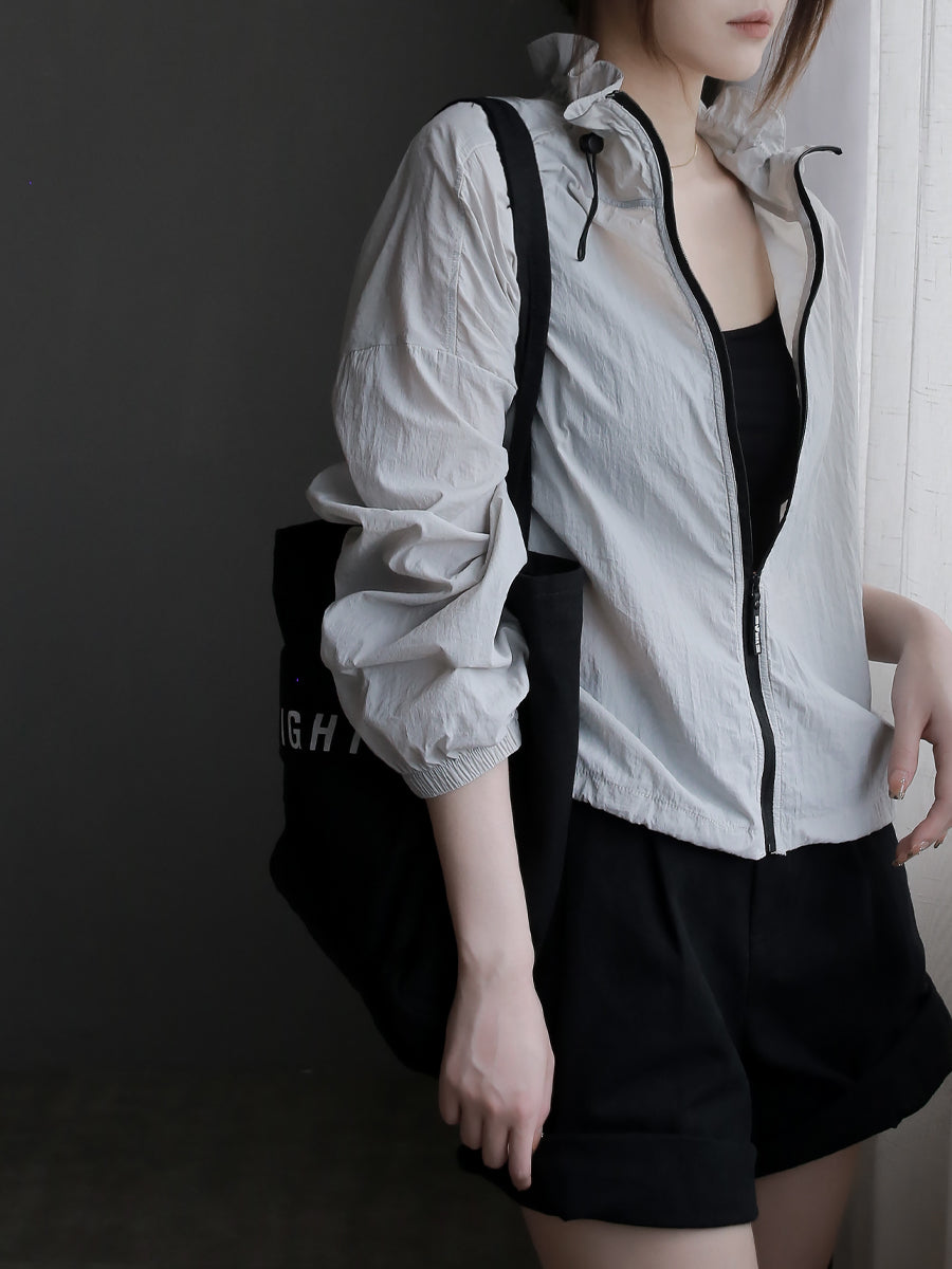 Frill Collar Thin Jacket_BDHL7578