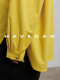 Hem Slit Design Shirt_BDHL7231