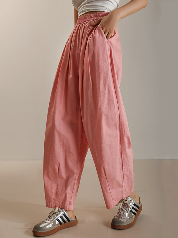 Elastic Waist Balloon Pants_BDHL7514