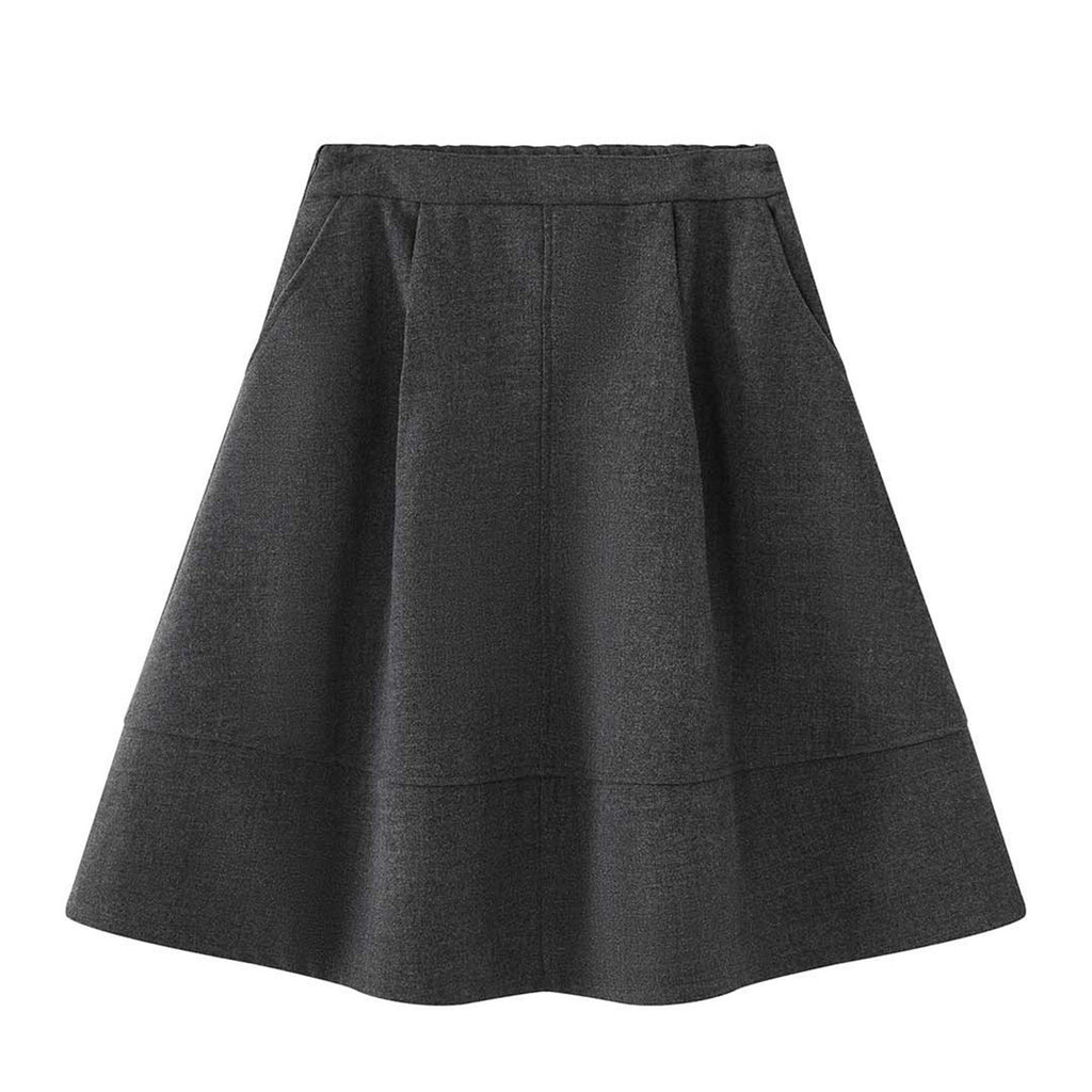 Patchwork A-Line Midi Skirt_BDHL8153