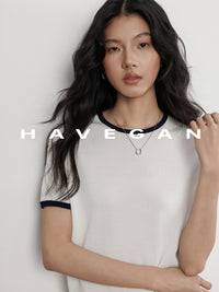 Lightweight Contrast Color Tops_BDHL7401
