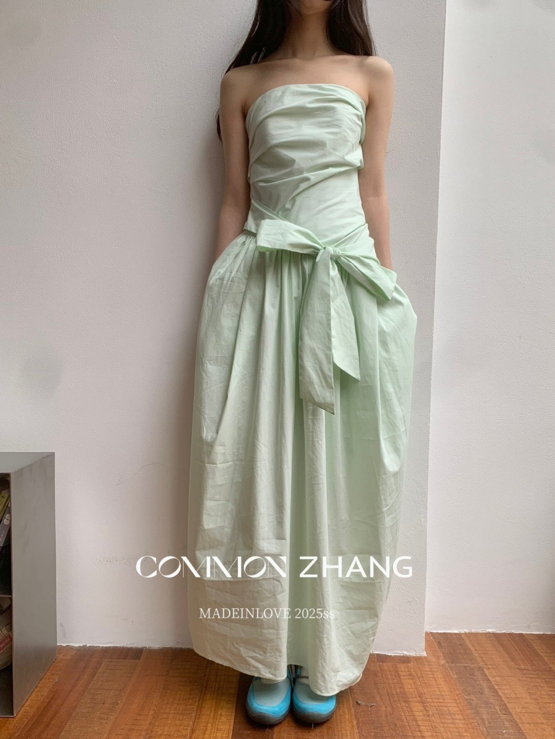 Ribbon A-Line Tube Top Dress_BDHL7565