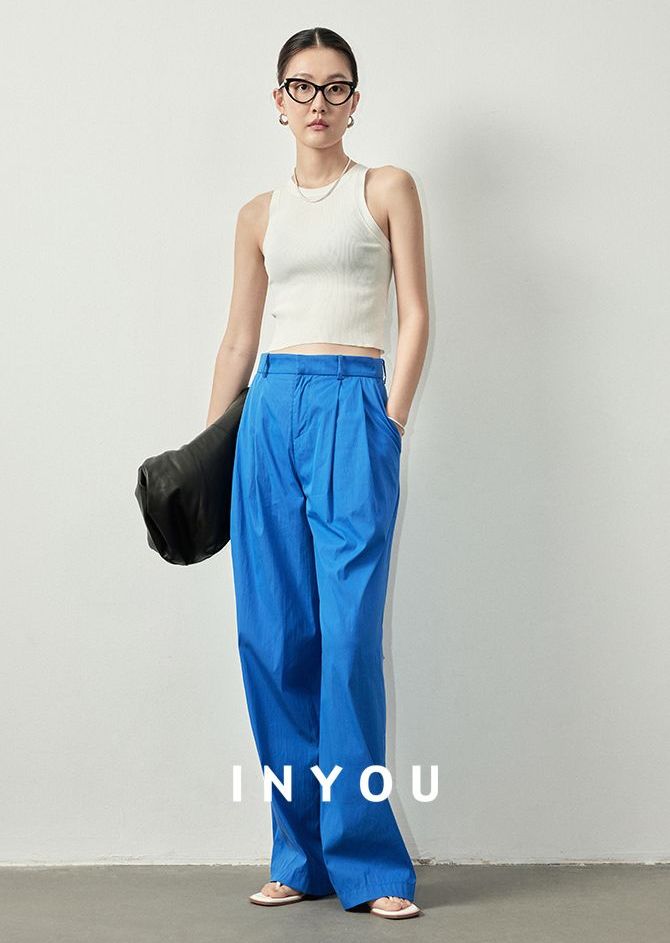 High Waist Wide Straight Pants_BDHL6060