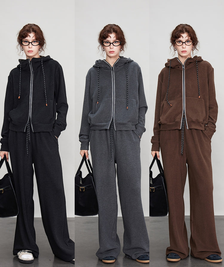 Sweat Zip-Up Hoodie Or Pullover Tops Or Pants Or Skirt_BDHL6677