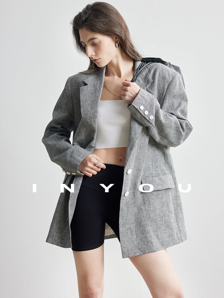 Staggered Lattice Suit Jacket_BDHL7173