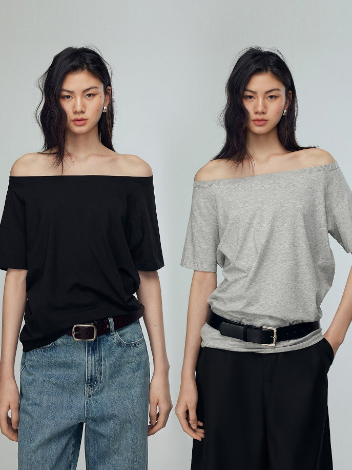 Relaxed Off-The-Shoulder Tops_BDHL7393