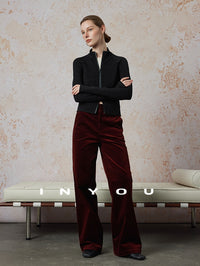 Corduroy Straight Wide Pants_BDHL6660