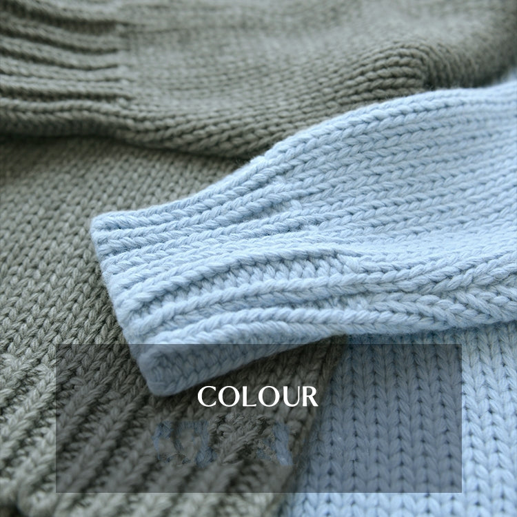 厚款V領針織上衣_BDHL7906